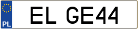 Truck License Plate